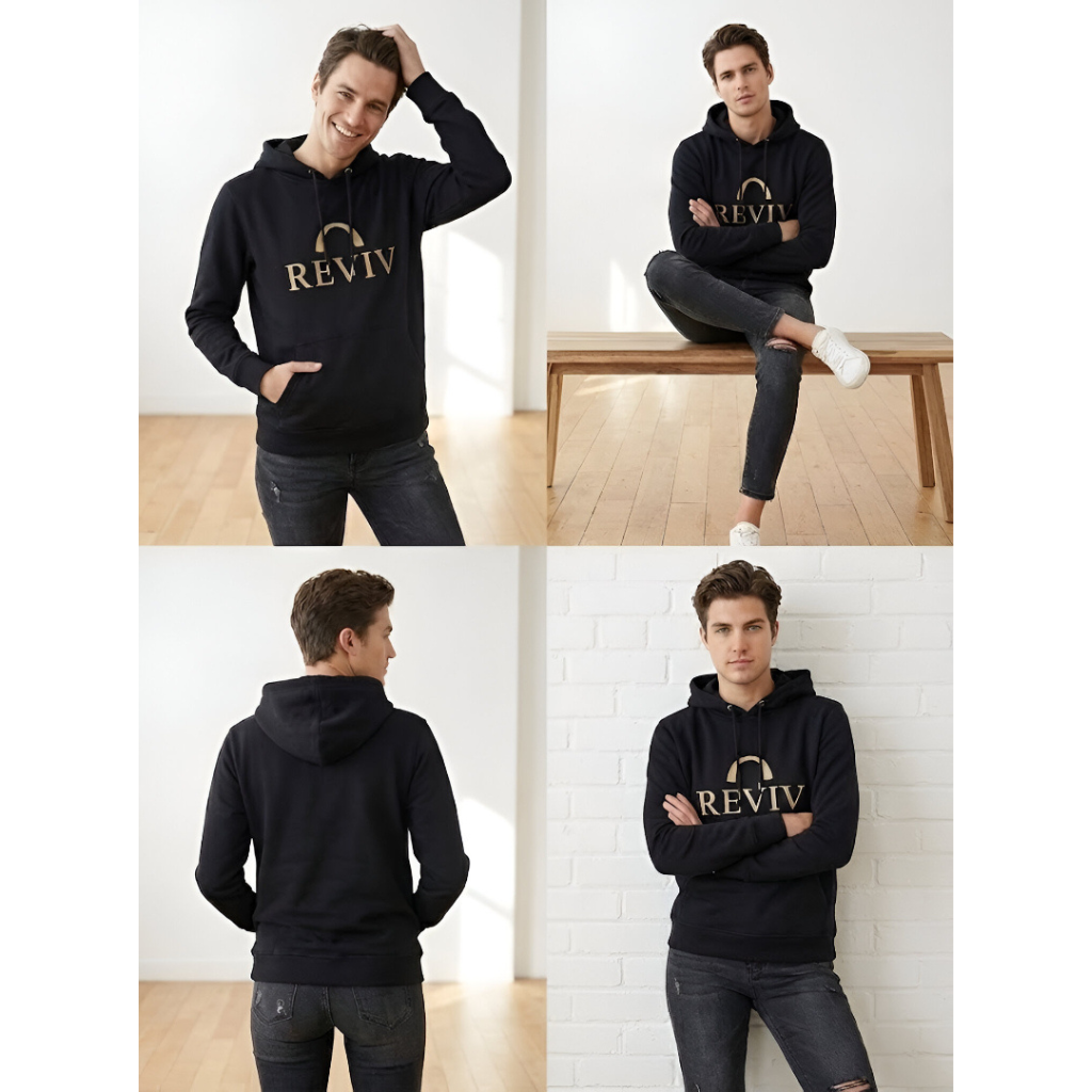 Reviv Signature Logo Hoodie, Unisex
