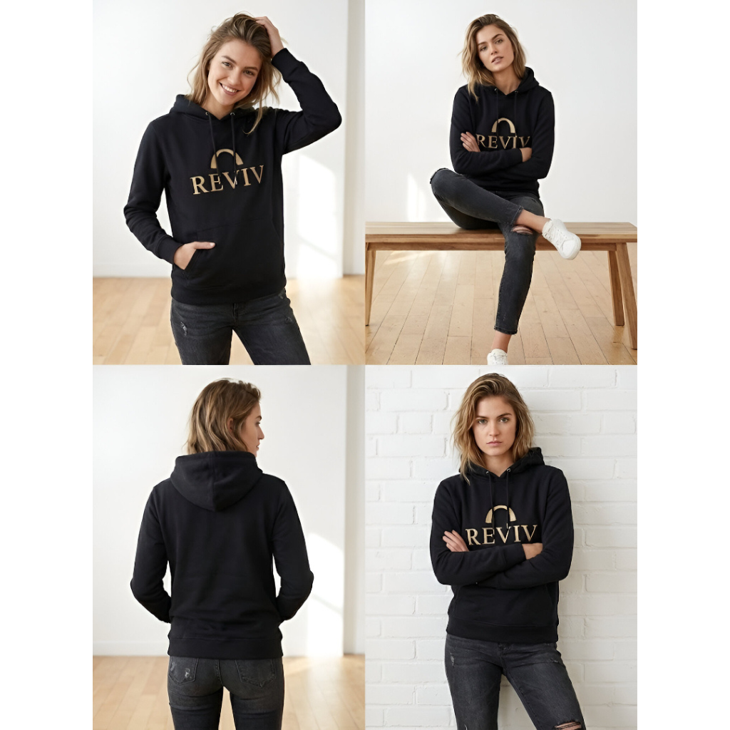 Reviv Signature Logo Hoodie, Unisex