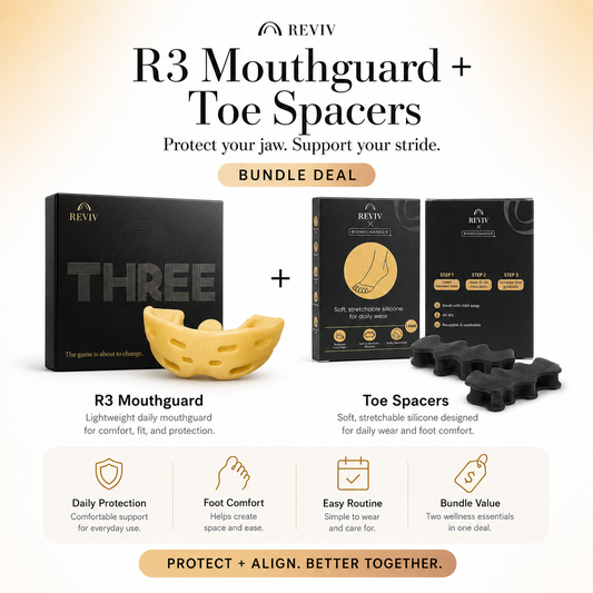 R3 mouthguard + Toe Spacers (Bundle Deal)