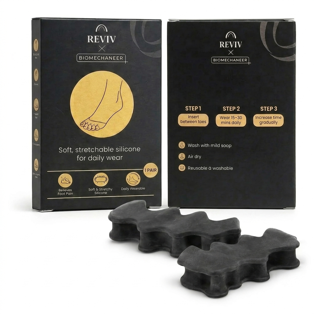 Reviv x Biomechaneer silicone toe spacers